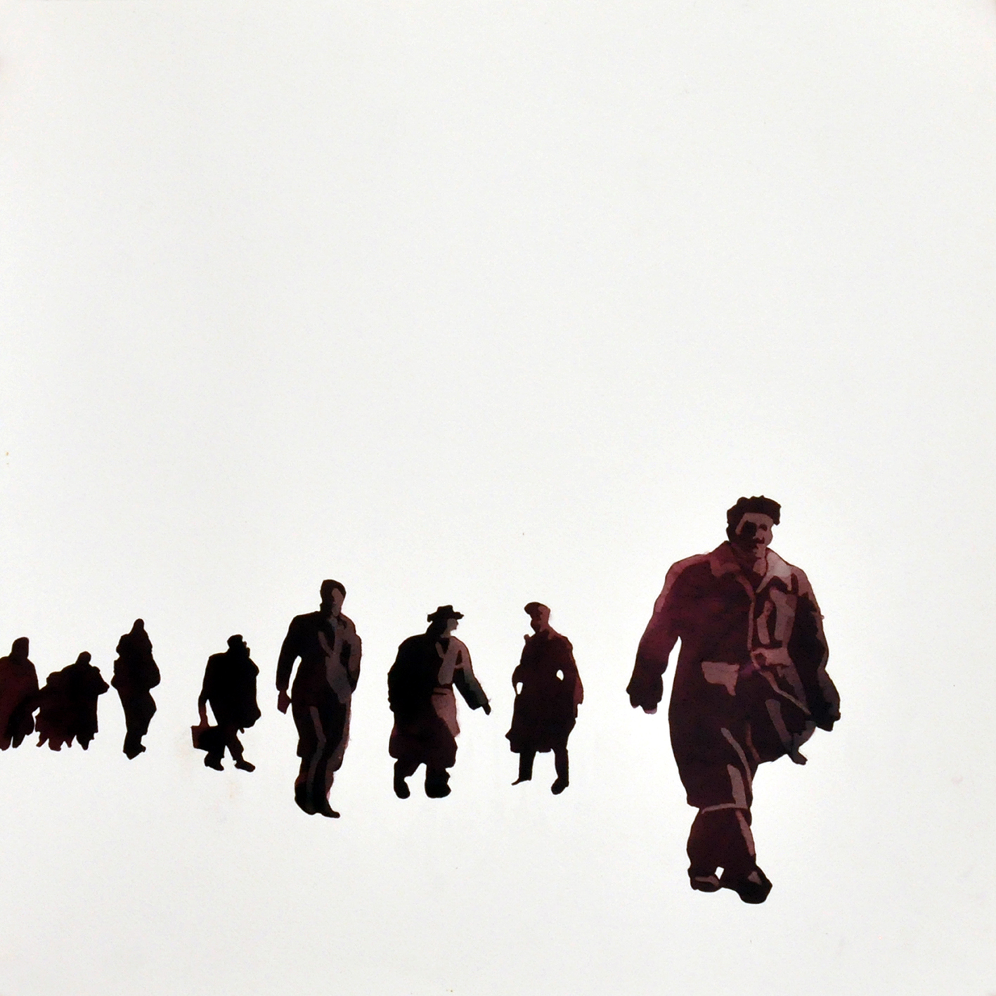 Migration-aquarelle on paper-50x50 cm VIII.-2015